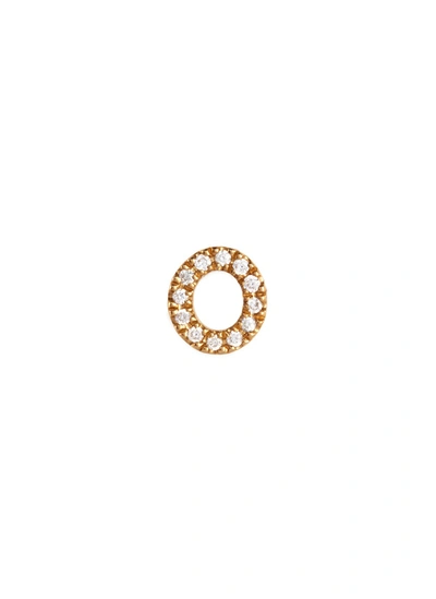 Loquet London 'o' Diamond 18k Yellow Gold Charm - Give A Hug In Metallic