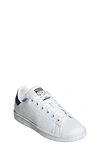 Adidas Originals Kids' Stan Smith Low Top Sneaker In White/ Dark Blue