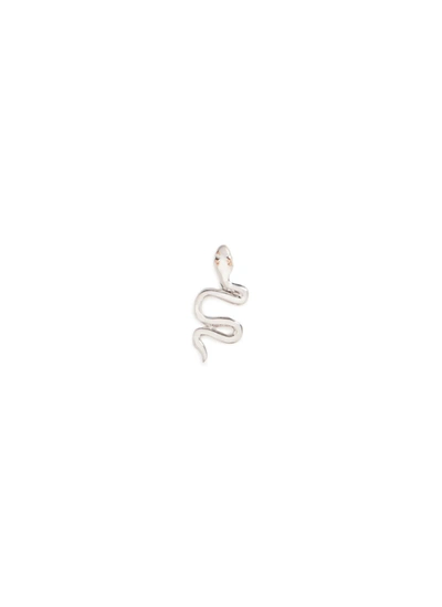 Loquet London 18k White Gold Chinese New Year Charm - Snake In Metallic,white