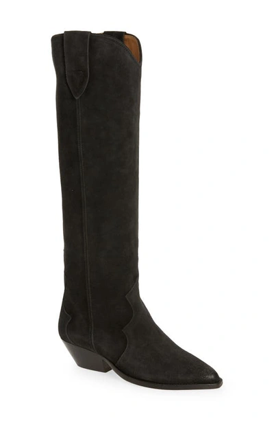 Isabel Marant Denvee Tall Western Boot In Negro