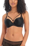 Freya Temptress Underwire Contour Plunge Bra In Black