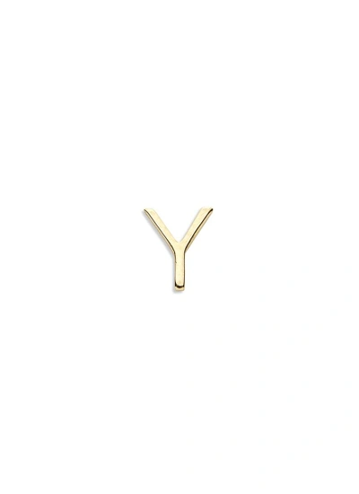 Loquet London 18k Yellow Gold Letter Charm - Y