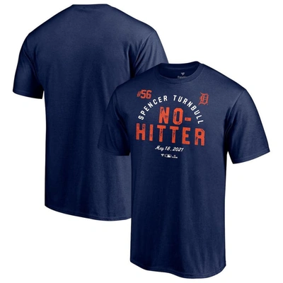 Fanatics Branded Spencer Turnbull Navy Detroit Tigers No Hitter T-shirt