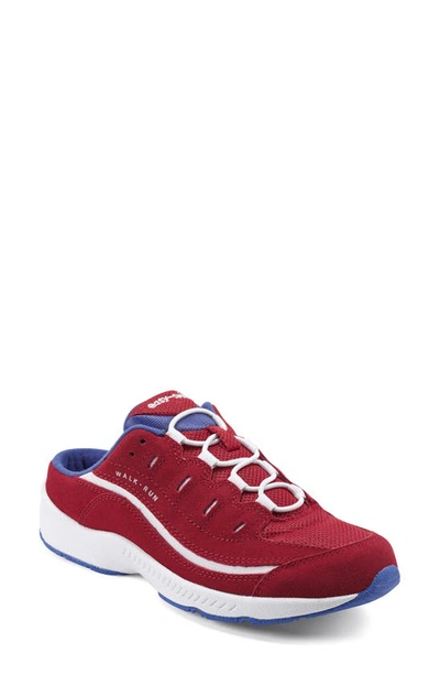 Easy Spirit Romy Mule Sneaker In Babrbados Cherry/ White/ Navy