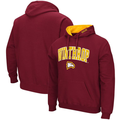 Colosseum Red Winthrop Eagles Arch And Logo Pullover Hoodie