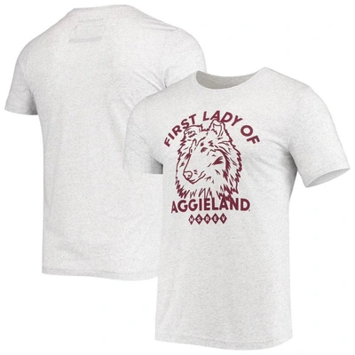 Homefield Heather Gray Texas A&m Aggies Vintage First Lady Of Aggieland T-shirt