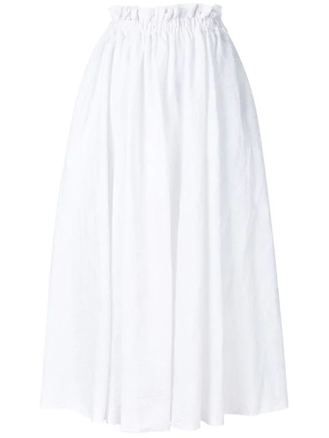 Loewe Drawstring Waist Broderie Anglaise Skirt In White | ModeSens