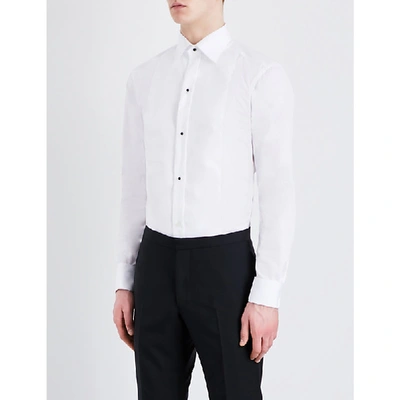 Eton Mens White Slim-fit Cotton Shirt