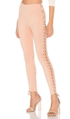 Lovers & Friends X Revolve Laced And Lovely Legging In Blush