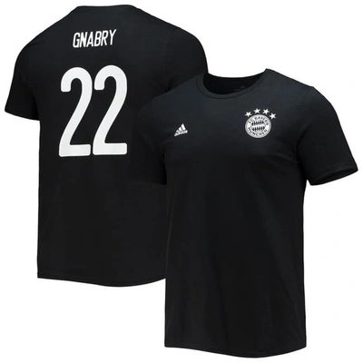 Adidas Originals Adidas Serge Gnabry Black Bayern Munich Amplifier Name & Number T-shirt