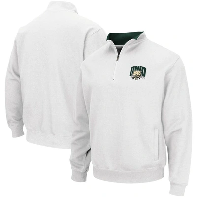 Colosseum Men's  White Ohio Bobcats Tortugas Logo Quarter-zip Jacket