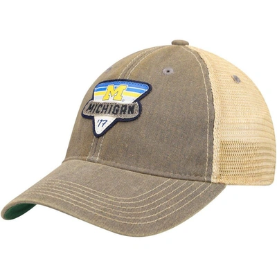 Legacy Athletic Gray Michigan Wolverines Legacy Point Old Favorite Trucker Snapback Hat