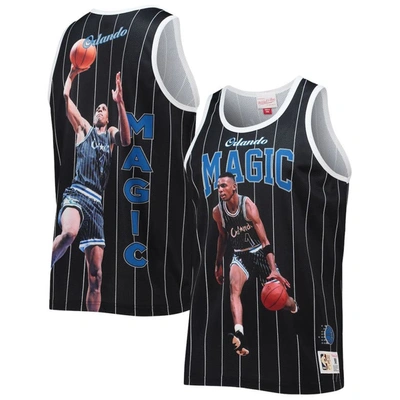Mitchell & Ness Men's Penny Hardaway Black Orlando Magic Hardwood Classics Player Tank Top