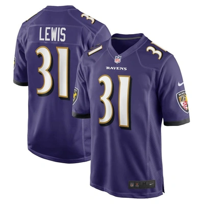 Nike Jamal Lewis Purple Baltimore Ravens Retired Player Game Jersey