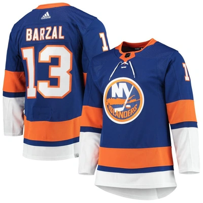 Adidas Originals Adidas Mathew Barzal Royal New York Islanders Home Primegreen Authentic Pro Player Jersey