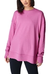 Sweaty Betty After Class Split Sweatshirt In Allium Pink