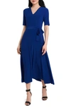 Chaus Lisa Tie Waist Dress In Cobalt