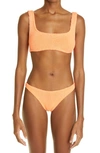 Hunza G Crinkle 2-piece Swimsuit In Orange