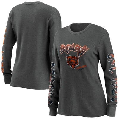 Wear By Erin Andrews Gray Chicago Bears Long Sleeve Thermal T-shirt