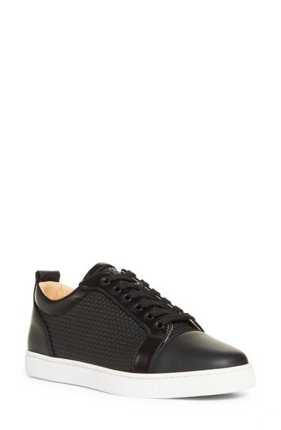 Christian Louboutin Rantalow Orlato Mesh & Leather Sneaker In Black