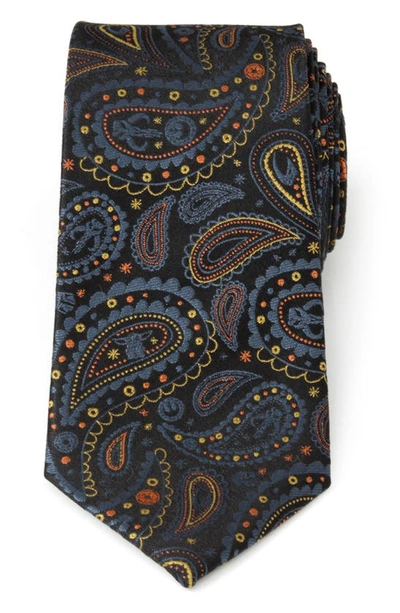 Cufflinks, Inc Star Wars™ Mandalorian Black Paisley Silk Tie In Multi