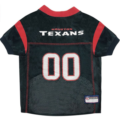 Pets First Houston Texans Mesh Pet Jersey In Black