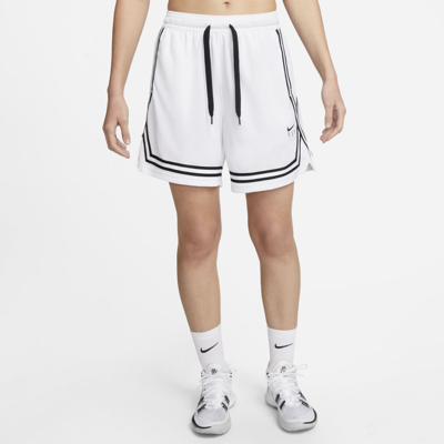 Nike Dri-fit Fly Crossover Basketball Shorts In White