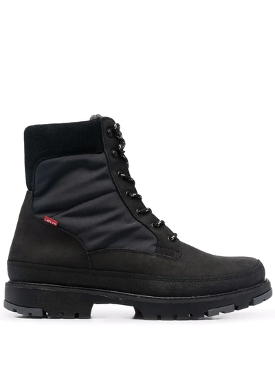 Levi's Torsten Lace-up Boots In Black