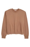 Good American Boyfriend Pullover Sweatshirt In Putty001