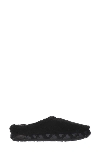 Pajar Calia High Pile Fleece Slipper In Black