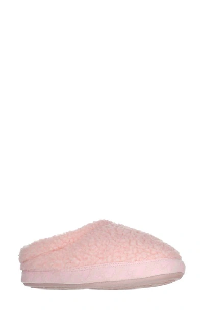 Pajar Calia High Pile Fleece Slipper In Dusty Pink