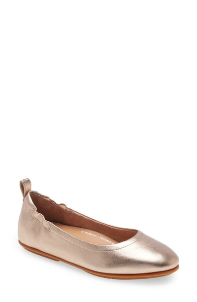 Fitflop Allegro Ballet Flat In Rose Gold
