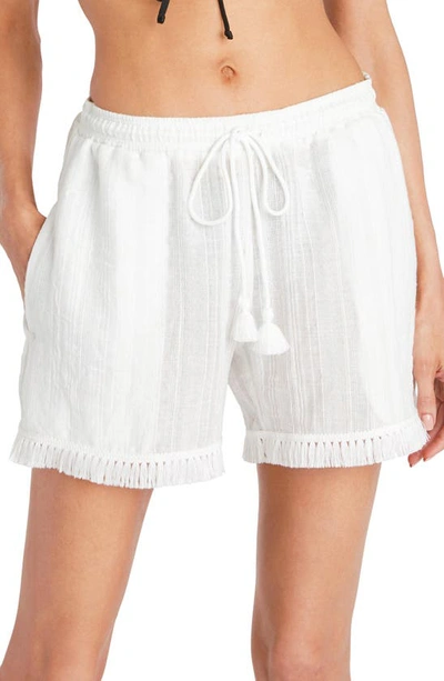 Robin Piccone Natalie Cover-up Shorts In White