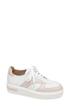 Linea Paolo Kayleen Sneaker In Eggshell/ Pale Pink