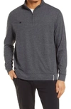 Black Clover Clyde Mock Neck Half-zip Pullover In Black