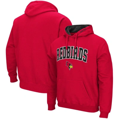 Colosseum Red Illinois State Redbirds Arch And Logo Pullover Hoodie
