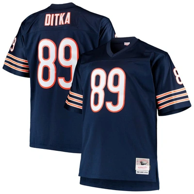 Mitchell & Ness Mike Ditka Navy Chicago Bears Big & Tall 1966 Retired Player Replica Jersey