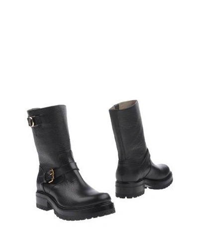 Versace Ankle Boot In Black