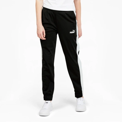 Puma Essentials Women's Sweatpants In Cotton Black- White