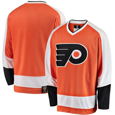 Fanatics Branded Orange Philadelphia Flyers Premier Breakaway Heritage Blank Jersey