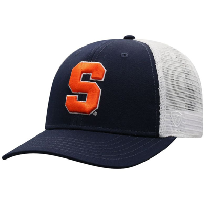 Top Of The World Men's  Navy, White Syracuse Orange Trucker Snapback Hat In Navy,white