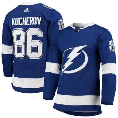 Adidas Originals Adidas Nikita Kucherov Blue Tampa Bay Lightning Home Primegreen Authentic Pro Player Jersey