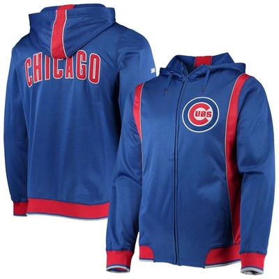 Stitches Men's Royal, Red Chicago Cubs Team Full-zip Hoodie In Royal,red
