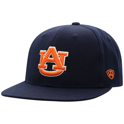 Top Of The World Navy Auburn Tigers Team Color Fitted Hat