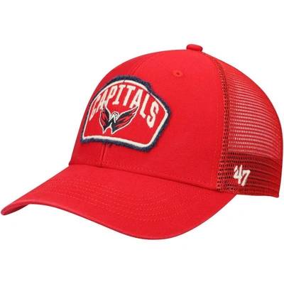 47 ' Red Washington Capitals Cledus Mvp Trucker Snapback Hat