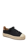 Linea Paolo Silva Espadrille Sneaker In Black/ Cognac