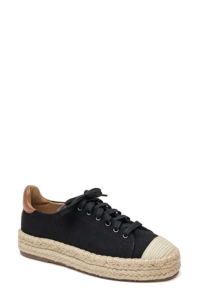 Linea Paolo Silva Espadrille Sneaker In Black/ Cognac