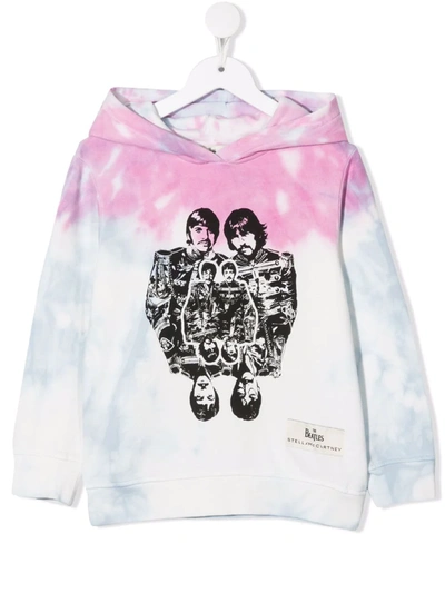 Stella Mccartney Multicolor T-shirt Tie-dye For Kids With The Beatles In Purple