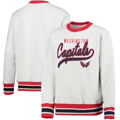 Outerstuff Kids' Youth Heathered Gray Washington Capitals Legends Pullover Sweatshirt