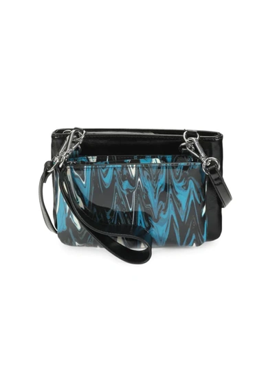 Circus By Sam Edelman Women's Malibu 2-in-1 Convertible Wristlet & Crossbody Bag In Blue Swirl